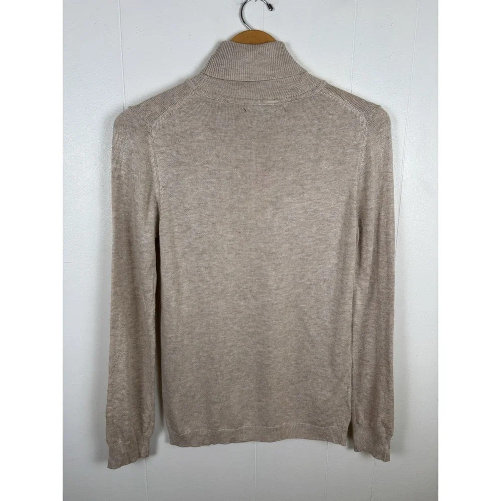 Forever 21 Sweater Womens Large Oatmeal Knit Turtleneck Soft Cozy - NEW‎